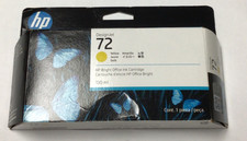 Genuine HP 72 DesignJet Yellow Ink 12-2026 C9373A Design Jet T610 T770 picture