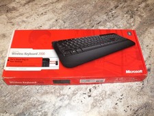 Microsoft Wireless Keyboard 2000 W/ USB Receiver Model 1477 picture