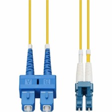 AddOn 4m SC to LC Yellow OS2 Duplex OFNR (Riser-Rated) TAA SMF (Single Mode) picture