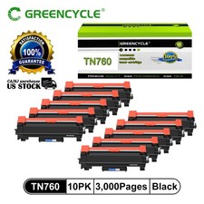10PK TN760 Toner Cartridges for Brother MFC-L2710dw HL-L2730DW MFC-L2750DW TN730 picture