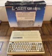 Vintage Gold Badge VTech Laser 128 Computer Apple IIc Clone w/ Box picture