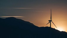 Landscape photography sunset mountains dark sunlight Custom Gaming Mat Desk picture