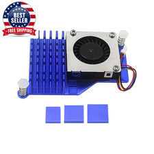 Raspberry Pi 5 Active Cooler Aluminum Heatsink PWM Speed Adjustable Fan Black Si picture