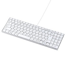 Sanwa Supply USB Slim Keyboard with Pantograph and Numeric Keypad White picture