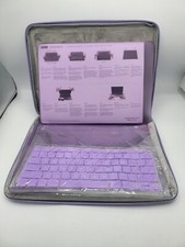 Mosiso Laptop Sleeve Bag Purple Polyester Multifunctional 13