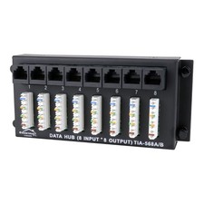 Construct Pro 8x8 Data Patch Panel Module Low Voltage Networking picture