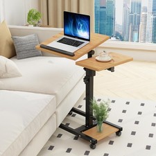Mobile Adjustable Height Laptop Stand PC Computer Portable Notebook Swivel La... picture