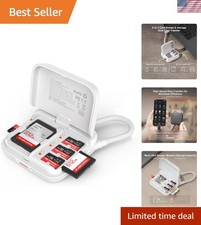 Mini SD Card Reader Case, 2-in-1 UHS-II SD/TF Card Reader Holder picture