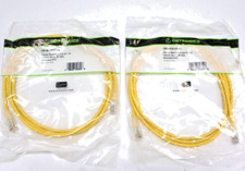 Lot of 2 Ortronics OR-MC5E07-04 Clarity Cat 5E Modular Patch Cables 7ft Yellow picture