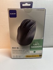 Elecom Wireless Mouse EX-G for Left-Handers – 2.4GHz Quiet M Size 5-Button Black picture
