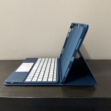 Funbiz iPad 10th/11th Gen CASE 10.9 inch with 7 Color Backlit KEYBOARD, BLUE picture