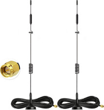 Bingfu 4G LTE Antenna MIMO SMA Male Router Camera Modem Antenna 8Dbi 2-Pack picture