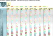Monthly/Weekly/Daily Job Rotation Excel Template picture