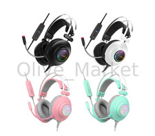 ABKO Hacker N550 Gaming Headset Virtual 7.1 RGB LED Vibration USB Wired PC picture