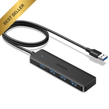 UGREEN USB 3.0 Hub 4 Port Splitter Ultra Slim Expander 3.3 ft Cable for Laptop picture