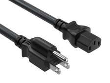 4ft NEMA 5-15P to C13 Heavy Duty Computer Power Cord, 14 AWG SJT, 15A/125V, B... picture