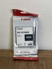 Canon PFI-107MBK Matte Black 130ML Ink Cartridge 6704B001 New Sealed Bag EXP2021 picture