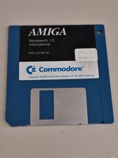Original Commodore Amiga Workbench 1.3 International Floppy P/N 317787-01 1988 picture