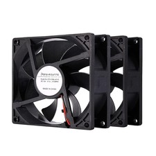 2 Pack 90mm 92mm 12V DC Computer PC Fan 2 Wire 3pin Cooling Fan for Computer ... picture