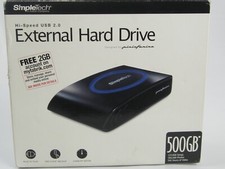 SimpleTech SimpleDrive  External Hard Drive 500GB USB 2.0 7200RPM HDD picture