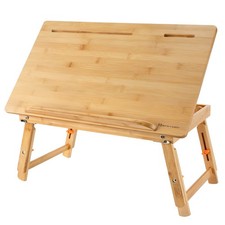 Drawing Table Nnewvante Laptop Desk Adjustable Drafting 23.6inch, Bamboo  picture