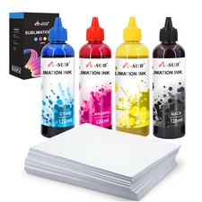 Bundle A-SUB Sublimation Ink + Koala Sublimation Paper 8.5x11 for Inkjet Printer picture