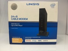 Linksys Modem DOCSIS 3.0 24x8 High Speed Cable Modem CM3024 960Mbps Black picture