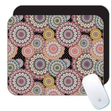 Decorated Mandalas : Gift Mousepad Orient Style Ornament Flower Coloring picture
