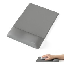 Grey DesignWave Wrist Rest Mouse Pad Memory Foam Ergonomic AntiSlip Gel picture