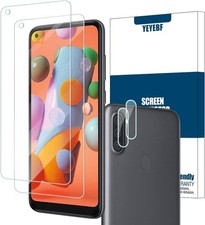 2+2 Pack Tempered Glass Screen Protector with Camera Lens Protectors for Galaxy picture