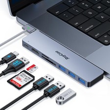 USB C to HDMI Adapter for MacBook Pro/Air M1/M2/M3 2023-2021, Multiport Dongl... picture
