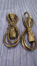 Pair 3 Prong AC Power Cord speaker dj light standard Electrical Cable Universal picture