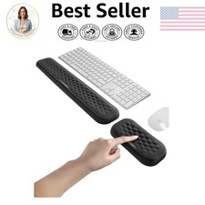 Ergonomic Memory Foam Wrist Rest Set for Keyboard & Mouse - Comfort & Support picture