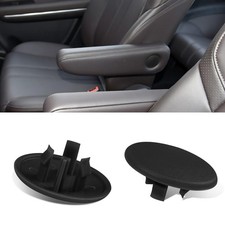HEVLE 2PCS Rear Seat Armrest Cover Cap, Left Right Arm Rest Handle Trim Black picture