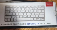 Macally Compact Multi Sync Bluetooth Keyboard WHITE picture
