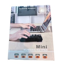 Mini Wireless Numeric Keypad Keyboard Black Portable picture