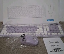 RECCAZR Wireless Keyboard and Mouse Combo, 12 Multimedia and Shortcut Keys, 3... picture