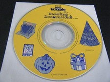 Crayola Dazzling Decorations - Version 1.0 (PC, 1998) - Disc Only picture