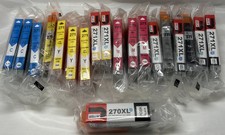 Replacement Ink Cartridges 270XL 271XL Black Grey Mag Cyan Yellow Set of 19 picture
