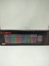 Ultronix Wired RGB Gaming Keyboard & Mouse Black Multi Color Waterproof picture