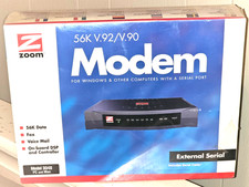 Zoom Model 3049 56K V.90 V.92 External Serial Modem - New/Sealed Box picture