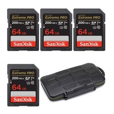 SanDisk 64GB Extreme PRO 200MB/s Memory Card Bundle with Storage Carrying Case picture