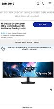 Samsung Odyssey G9 49” DQHD Gaming Monitor (S49CG954EN) $1299 Retail BRAND NEW picture