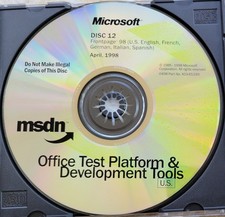 Vintage - Microsoft Frontpage 98, Multi Languages, 1998 picture