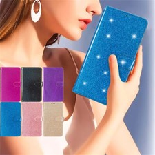 Bling Glitter Card Wallet Cover Case For A15 A16 A57 A56 A55 A54 A14 A34 A37 picture