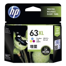 AU Genuine HP 63XL Ink Cartridge Tri Colour Cyan Magenta Yellow Value Pack picture