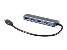 Monoprice USB 3.0 Hub With AC Adapter | Aluminum, 4-port, Up to 5Gbps picture
