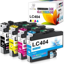 Miss Deer LC404 Ink Cartridges BK/C/M/Y Compatible Replacement for Brother LC404 picture
