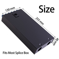 LC-SM 6 Duplex Box Cables 12 Port Wall Mount Fiber Enclosure with Spool Singl... picture