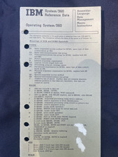 IBM System/360 Command Language Reference Data Booklet 1970s Vintage System360 picture